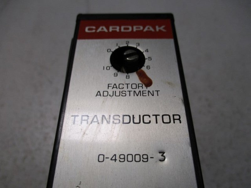 RELIANCE ELECTRIC CARDPAK 0-49009-3 TRANSDUCTOR MODULE  UNMP