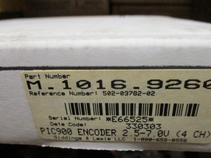 GIDDINGS & LEWIS M.1016.9260 502-03782-02R3 INPUT MODULE  NSMP