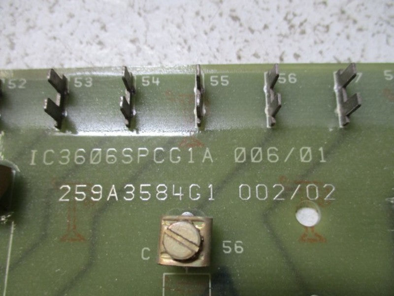 GENERAL ELECTRIC IC3606SPCG1A CONTROL CARD  NSNP