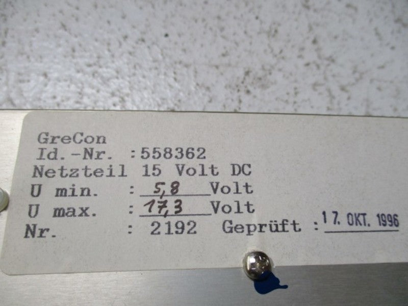 ELBA ELECTRIC EURO POWER SRS/E74153/FG REGULATED POWER SUPPLY  NSNP