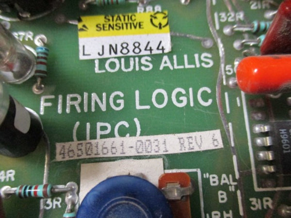 LOUIS ALLIS 46S01661-0031 FIRING LOGIC IPC BOARD  UNMP