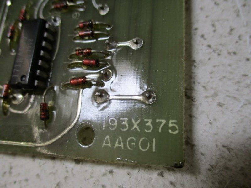 GENERAL ELECTRIC 193X375AAG01 PHASE LOGIC BOARD 36B605229AA-A-XI  NSNP