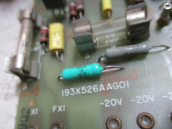 GENERAL ELECTRIC 193X526AAG01 20V POWER SUPPLY BOARD  UNMP