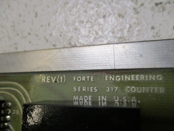 FORTE ENGINEERING SERIES 317 COUNTER BOARD  UNMP