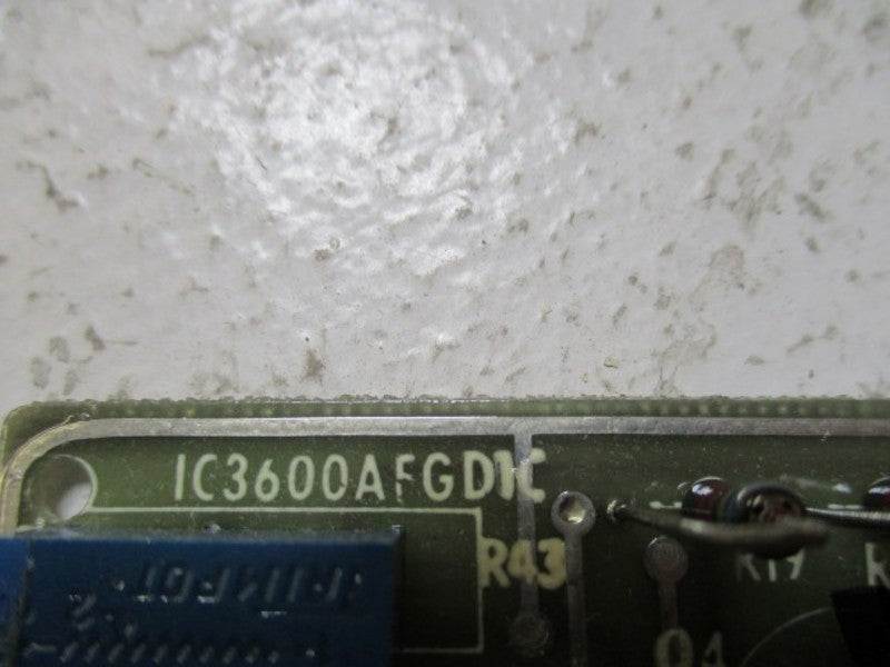 GENERAL ELECTRIC IC3600AFGD1C PC BOARD 68A989270G1  NSNP