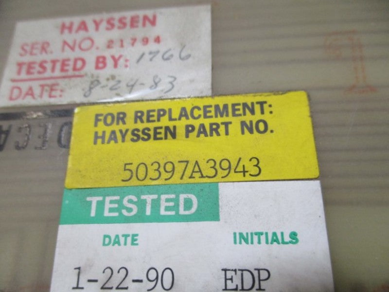HAYSSEN 10397A3863 DECA 50397A3943  UNMP