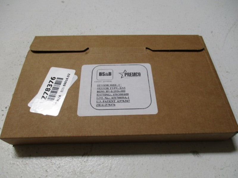 BS&B BAS A5170059A-1 H1-0-1026-000 2" NSMP