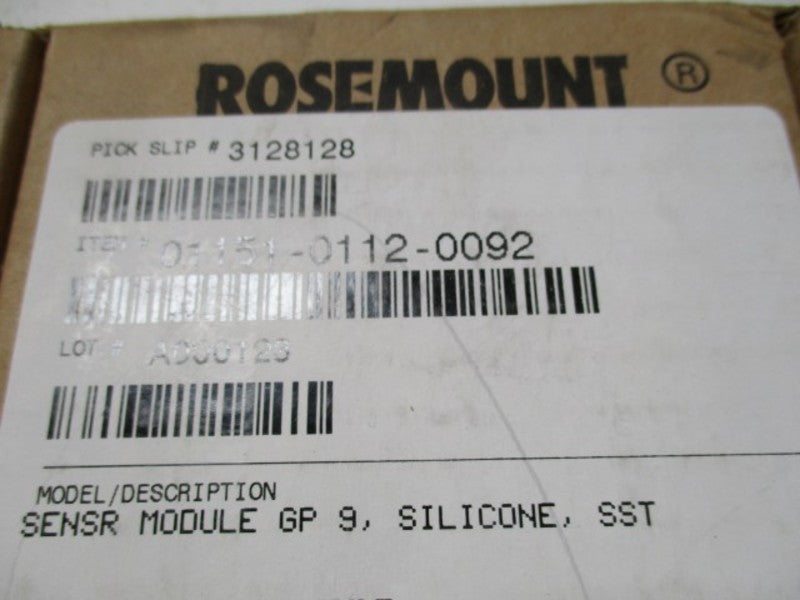 ROSEMOUNT 01151-0112-0092 NSFS