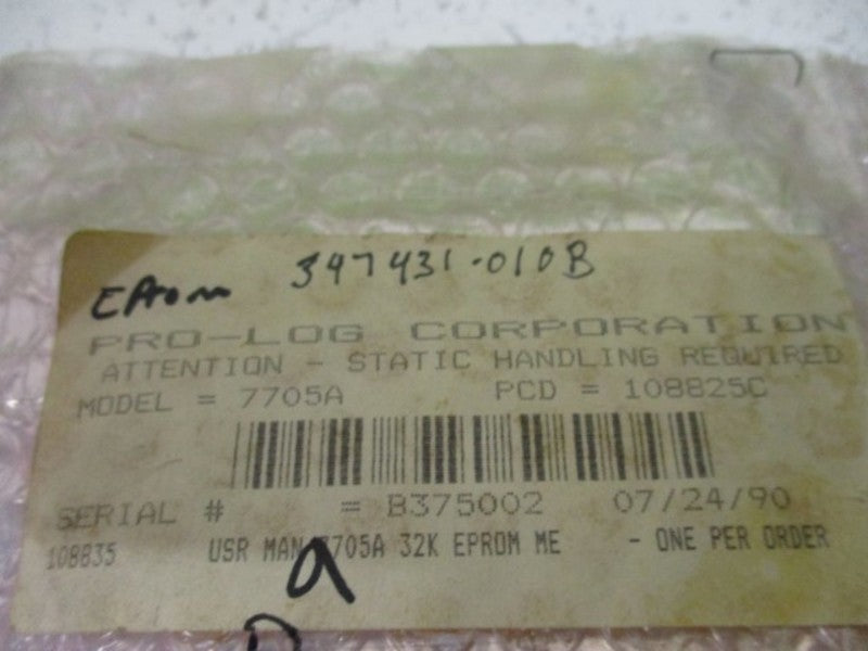 PRO-LOGIC 7705A 32K EPROM MEMORY CARD PWB 108827  NSNP