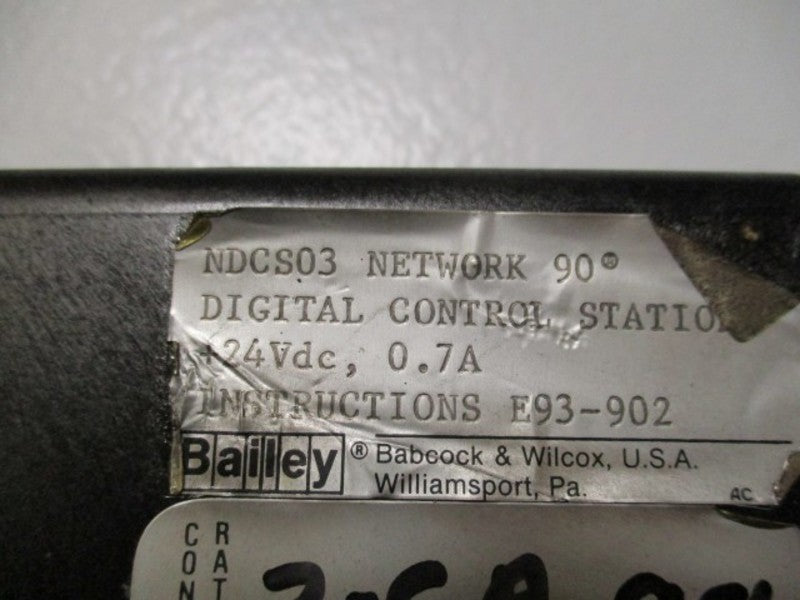 BAILEY NETWORK 90 NDCS03 DIGITAL CONTROL STATION  UNMP