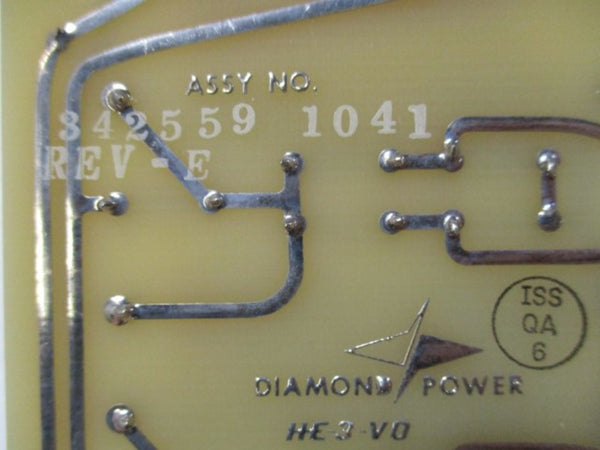 DIAMOND POWER 342559-1041 3-PHASE CURRENT TRANSDUCER BOARD  NSNP