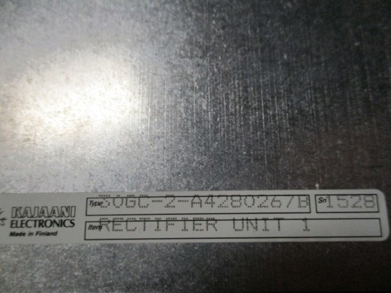 KAJAANI ELECTRONICS 30GC-2-A4280267B RECTIFIER UNIT 1  NSNP