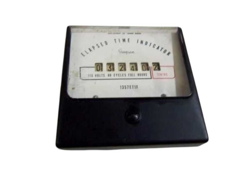 SIMPSON 1357ET1F ELAPSED TIME COUNTER  UNMP