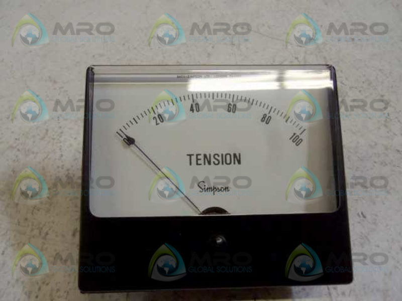 SIMPSON MODEL 1329SC 0-100 TENSION METER  NSMP
