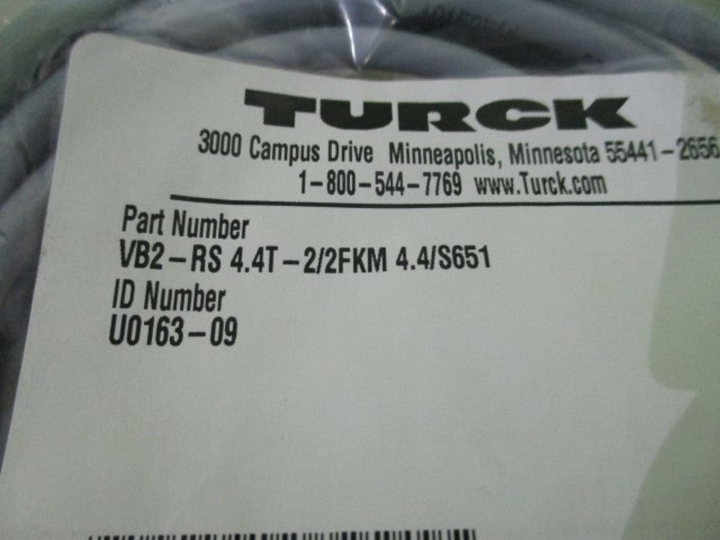 TURCK VB2-RS 4.4T-2/2FKM 4.4/S651 CORDSET  NSMP