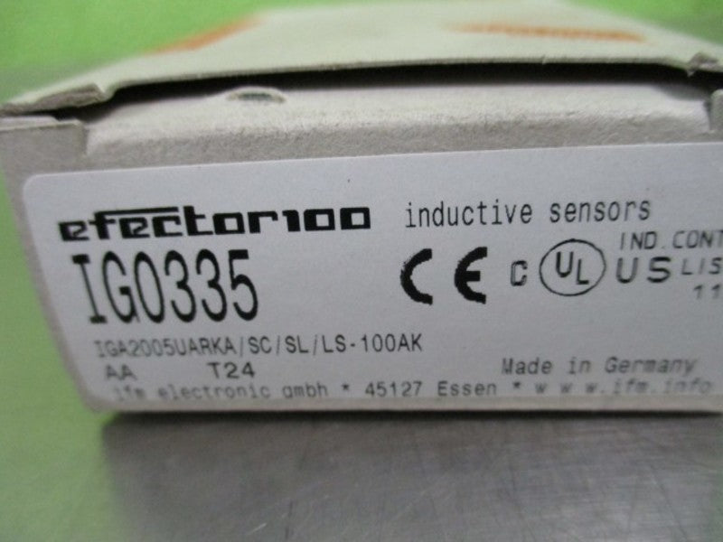 IFM EFECTOR IG0335 IGA2005UARKA/SC/SL/LS-100AK PROXIMITY SENSOR  NSMP