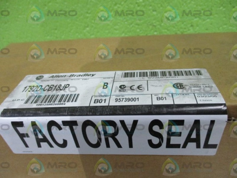 INDUSTRIAL SPARE PART DEVICENET 1792D-CB18JP SER. B BASE DATE: 2006 NSFS