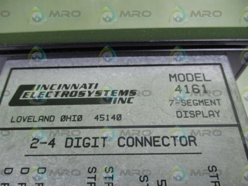 CINCINNATI ELECROSYSTEMS 4161-2-24 PANEL DISPLAY  NSMP