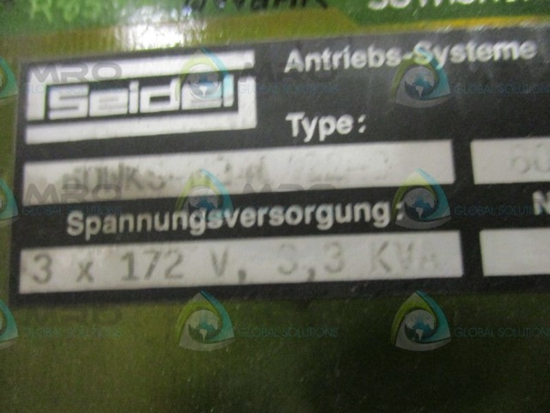 SEIDEL 60WKS-M240/22-0 SERVO DRIVE  UNMP