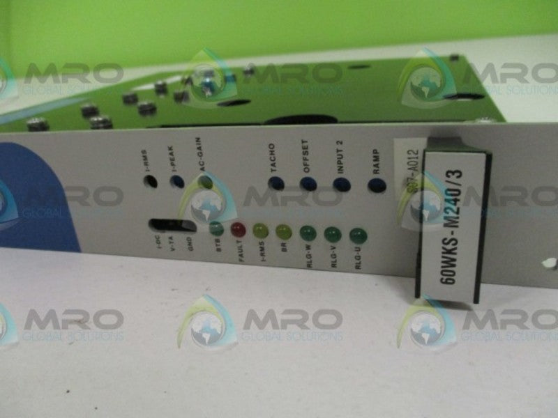 SEIDEL 60WKS-M240/3-PO SERVO CONTROLLER  UNMP