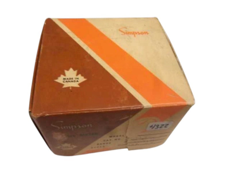 SIMPSON MODEL 27 0-500 DC AMPERES PANEL METER  NSMP
