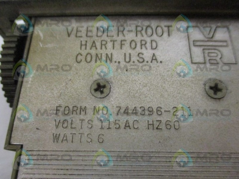 VEEDER-ROOT 744396-211 6-DIGIT MECHANICAL COUNTER  UNMP