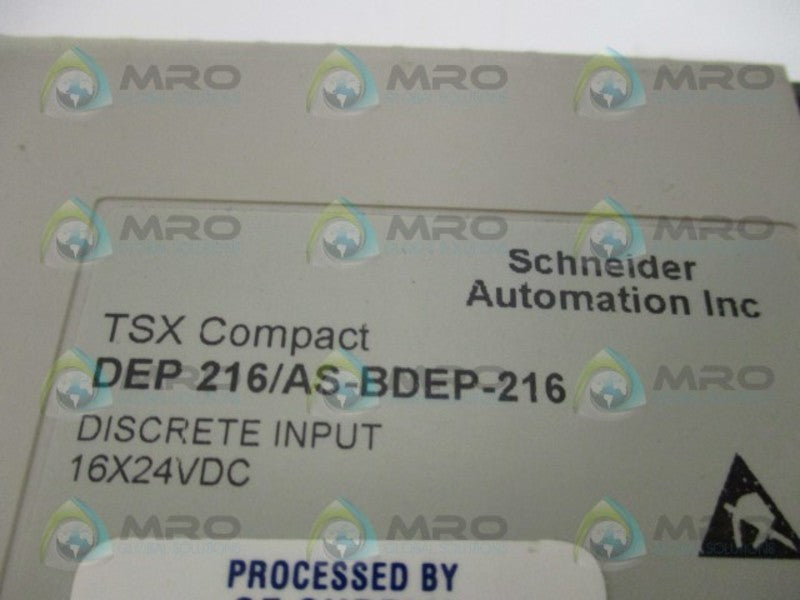 SCHNEIDER AEG TSX COMPACT DEP216/AS-BDEP-216 INPUT (MISSING TERMINAL)  UNMP