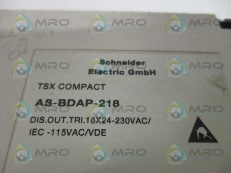 SCHNEIDER AEG TSX COMPACT DAP218/AS-BDAP-218 OUTPUT (MISSING TERMINAL)  UNMP