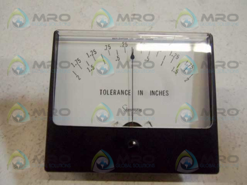 SIMPSON MODEL 1329MC TOLERANCE IN INCHES PANEL METER  NSMP