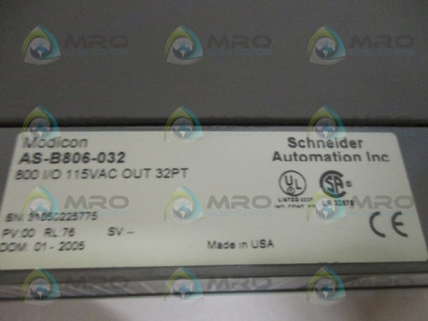SCHNEIDER AEG MODICON AS-B806-032 OUTPUT MODULE * NEW IN BOX *