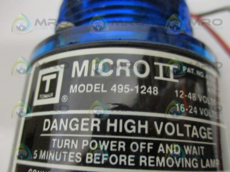 TOMAR 495-1248 BLUE SAFETY STROBE LIGHT  NSMP
