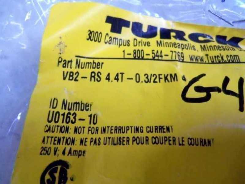 TURCK VB2-RS 4.4T-0.3/2FKM 4 CONNECTION CABLE  NSMP