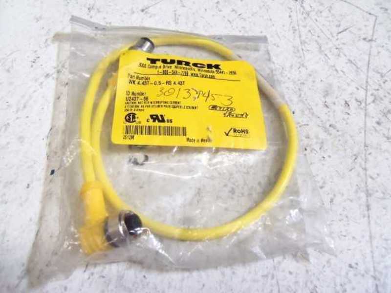 TURCK WK 4.43T-0.5-RS 4.43T EUROFAST MOLDED CORDSET  NSMP