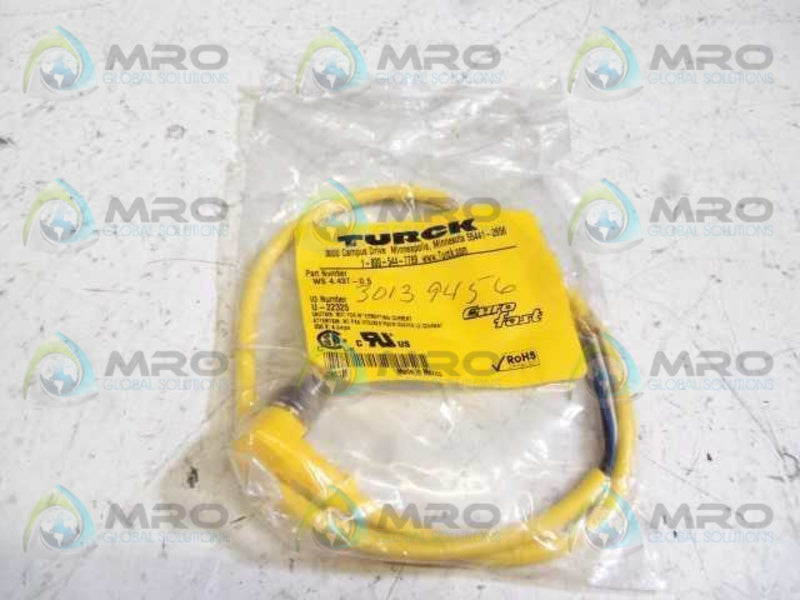 TURCK WS 4.43T-0.5 EUROFAST MOLDED CORDSET  NSMP