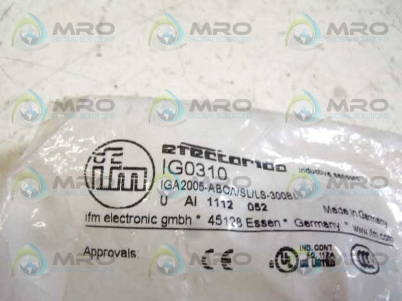 IFM EFECTOR IG0310 INDUCTIVE PROXIMITY SENSOR  NSMP