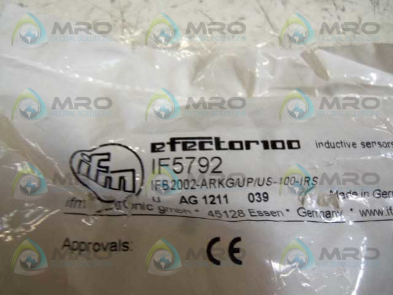 IFM EFECTOR IF5792 IFB2002-ARKG/UP/US-100-IRS SENSOR  NSMP