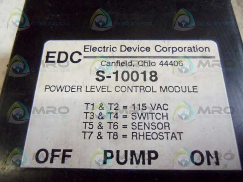 EDC S-10018 CONTROL MODULE  UNMP