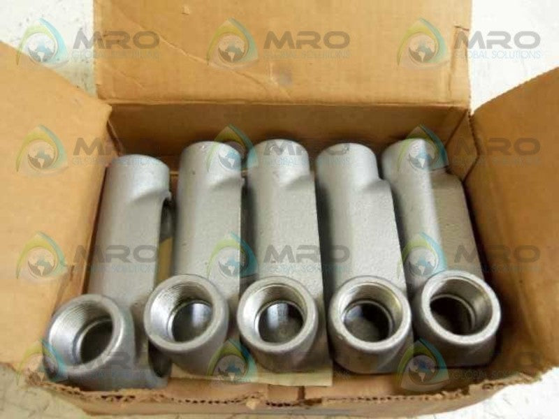 LOT OF 5 CROUSE-HINDS LL37 1" CONDUIT OUTLET BODY NSMP