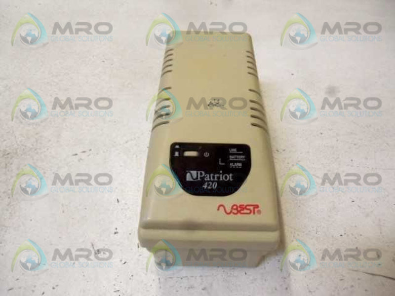 BEST POWER TECHNOLOGY PATRIOT 420 SMT420B BACK UP BATTERY  UNMP