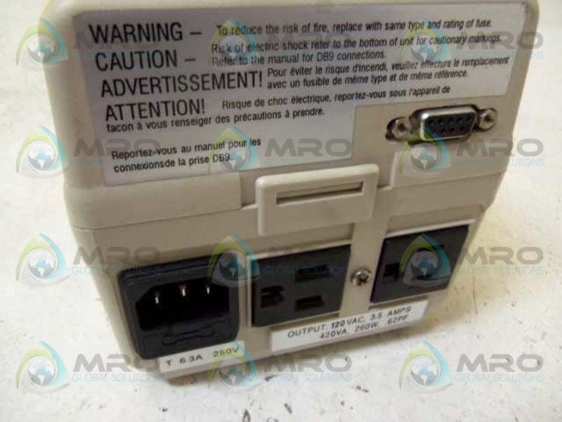 BEST POWER TECHNOLOGY PATRIOT 420 SMT420B BACK UP BATTERY  UNMP