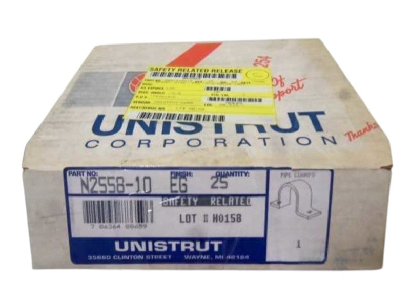 LOT OF 25 UNISTRUT N2558-10 (EG)PIPE CLAMP  NSMP