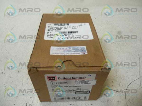 CUTLER HAMMER FD3030VL 30AMP CIRCUIT BREAKER  NSMP