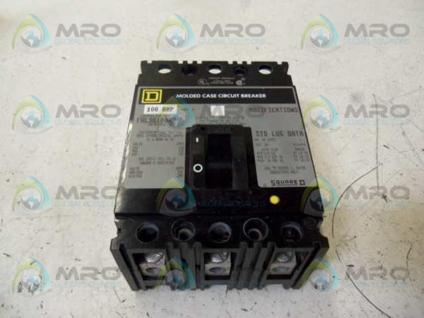 SQUARE-D FHL36100A2 CIRCUIT BREAKER 100A  NSMP