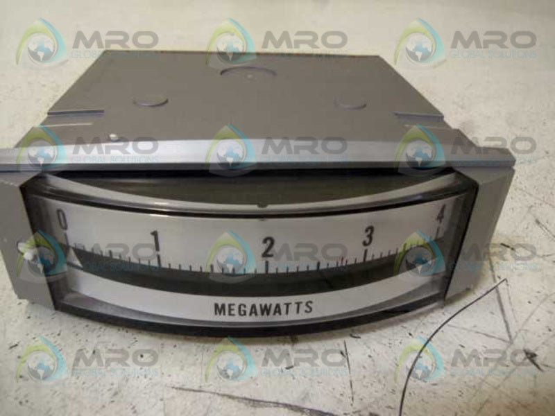 BROWNELL ELECTRO 180111FAXX PANEL METER 0-4 MEGAWATTS  NSMP