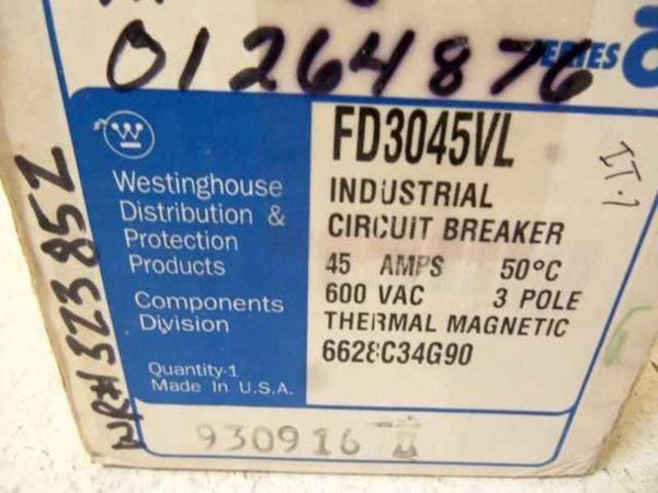 WESTINGHOUSE FD3045VL CIRCUIT BREAKER 45A  NSMP