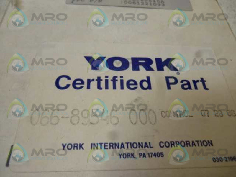 YORK 066 89546 000  NSMP