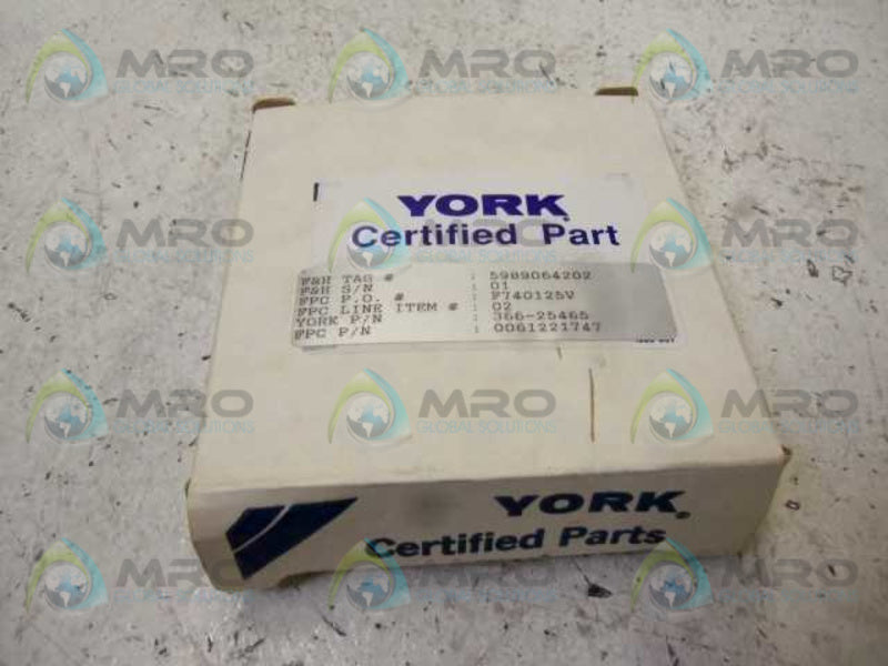 YORK 366 25465  NSMP