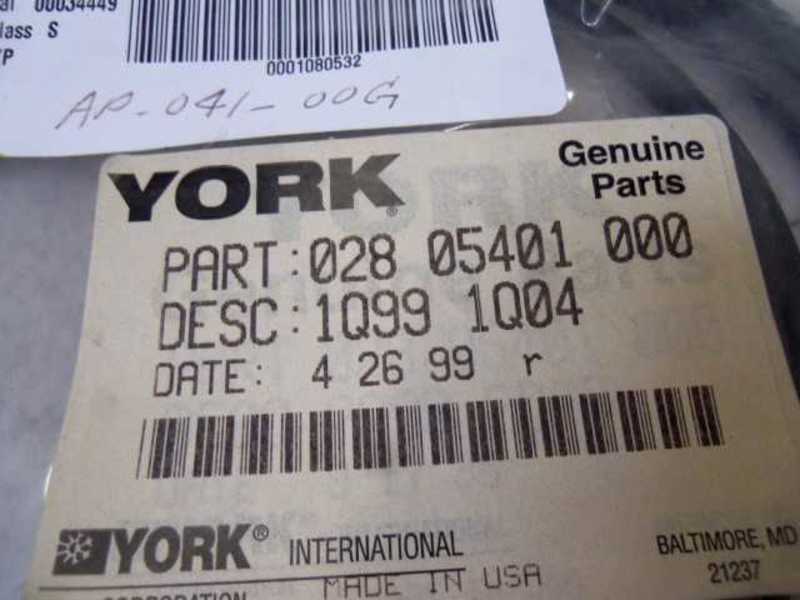 YORK 028 05401 000  NSMP