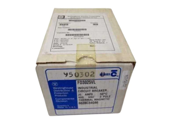 WESTINGHOUSE FD3025VL CIRCUIT BREAKER 25A  NSMP