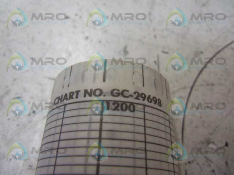 GRAPHIC CONTROLS GC 29698 RECORDING CHARTS 600-1200 PSIG  NSMP